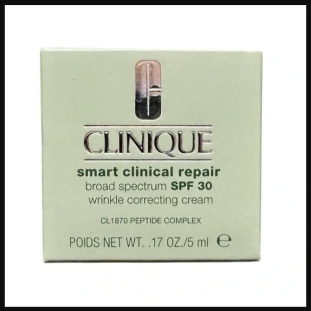 Clinique Smart Clinical Repair SPF 30 Wrinkle Correcting Cream .17 OZ New in Box